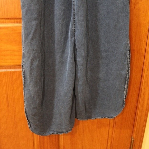 Soft Surroundings Denim Chambrey Jean Shirt Button Down Dress Tencel Small - Picture 12 of 16